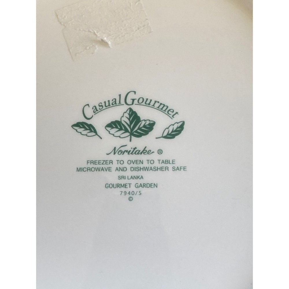 VTG Noritake Casual Gourmet Garden Large Serving+Mixing Bowl Iris Floral 7940/5 - Picture 7 of 12